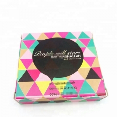 synthetic eyelash private label square colorful paper box