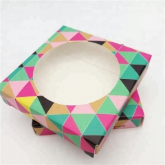 synthetic eyelash private label square colorful paper box